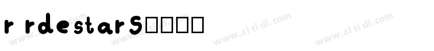 r rdestarS字体转换